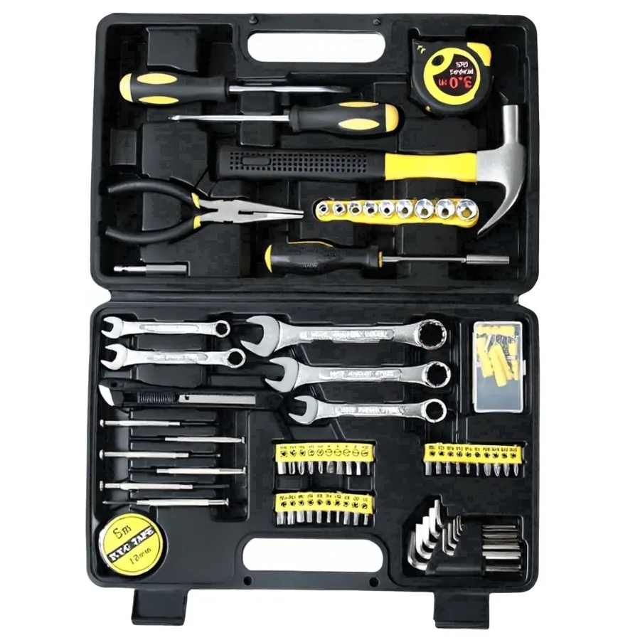 Tool Sets, Household Hand Tool Kit, 148 Piece DIY Durable Toolbox, Mechanic Basic Home Tool Kit for Men and Women, All Essentia
Tool Sets, Household Hand Tool Kit, 148 Piece DIY Durable Toolbox, Mechanic Basic Home Tool Kit for Men and Women, All Essentia