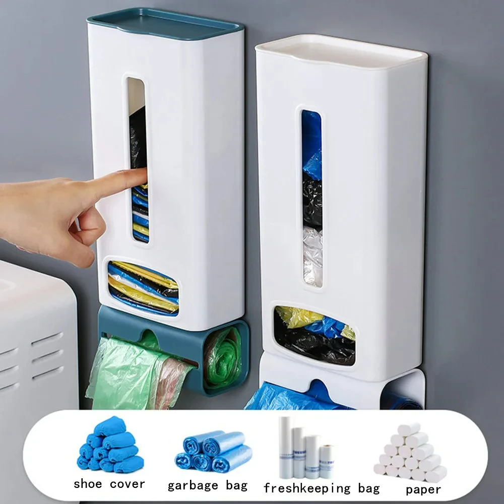 Creative 2 in 1 Kitchen Plastic Bag Holder Organizer Wall Hanging Garbage Bag Storage Box Bathroom Trash Bag Container
Creative 2 in 1 Kitchen Plastic Bag Holder Organizer Wall Hanging Garbage Bag Storage Box Bathroom Trash Bag Container