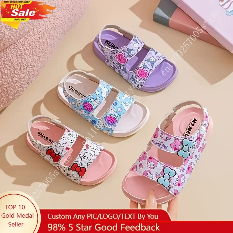 Sanrio My Melody Girl's Sandals Summer Boys Home Kuromi Outdoor Beach Adjustable Strap Open-Toe Sandal
Sanrio My Melody Girl's Sandals Summer Boys Home Kuromi Outdoor Beach Adjustable Strap Open-Toe Sandal