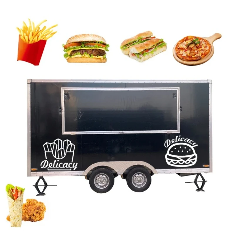 Outdoor Food Kiosk Cart and Multi-function Mobile Food Trailer Concession Stand for Event Vending and Food Truck Applications
Outdoor Food Kiosk Cart and Multi-function Mobile Food Trailer Concession Stand for Event Vending and Food Truck Applications