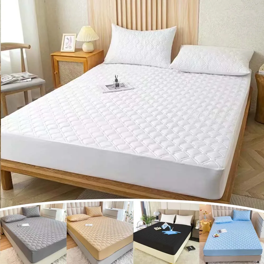 Waterproof Bed Protector Padded Fitted Sheet Winter 3D Air Fabric Thick Mattress Cover with Elastic Band for Home Hotel Простынь
Waterproof Bed Protector Padded Fitted Sheet Winter 3D Air Fabric Thick Mattress Cover with Elastic Band for Home Hotel Простынь