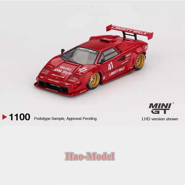 MINIGT 1/64 Lamborghini Countach liberty walk Alloy Diecast Car Model Gifts Red
MINIGT 1/64 Lamborghini Countach liberty walk Alloy Diecast Car Model Gifts Red