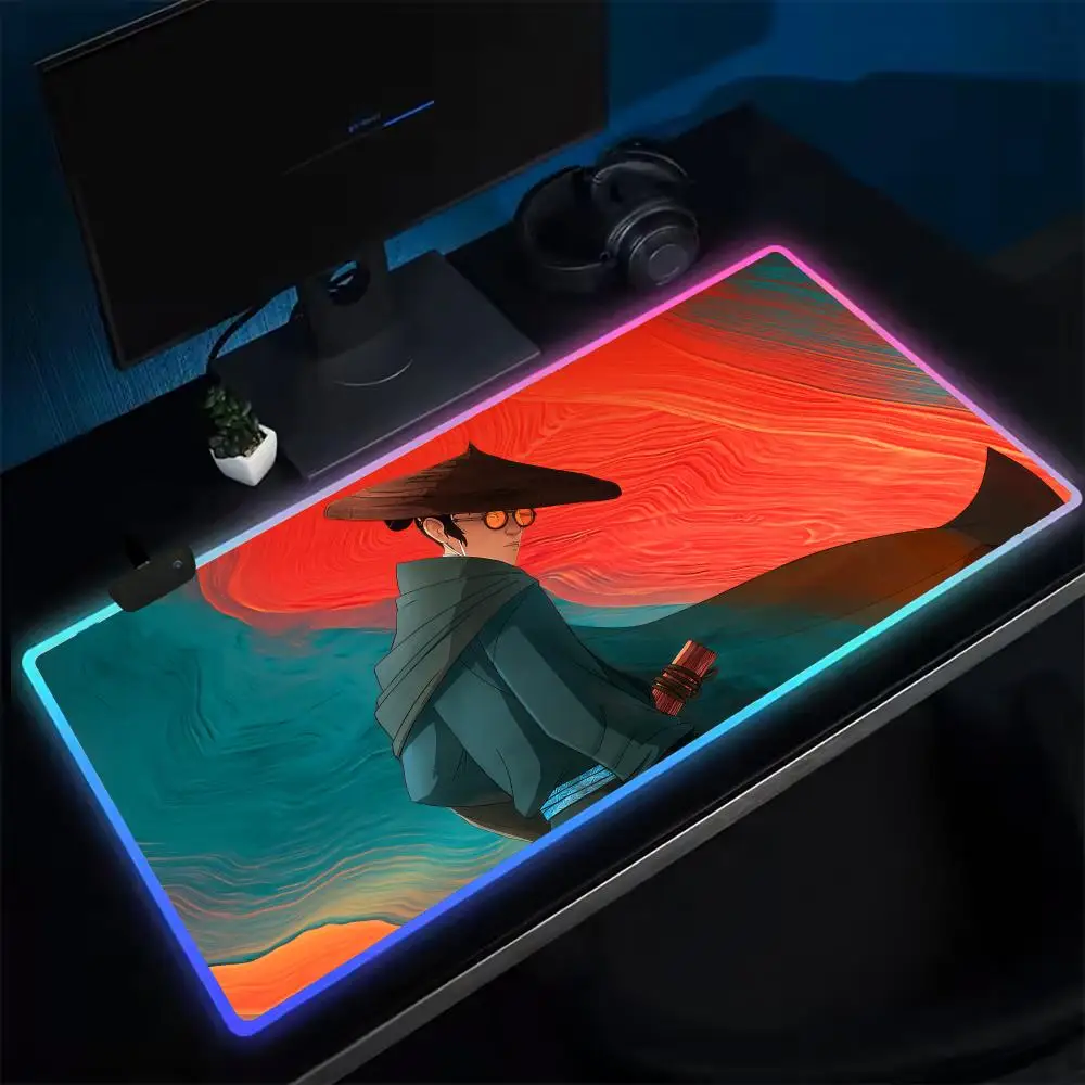 Коврик для мыши Blue Eye Samurai, игровой коврик для мыши в стиле аниме, светодиодные настольные коврики с подсветкой, резиновые настольные коврики XXL RGB
Коврик для мыши Blue Eye Samurai, игровой коврик для мыши в стиле аниме, светодиодные настольные коврики с подсветкой, резиновые настольные коврики XXL RGB
