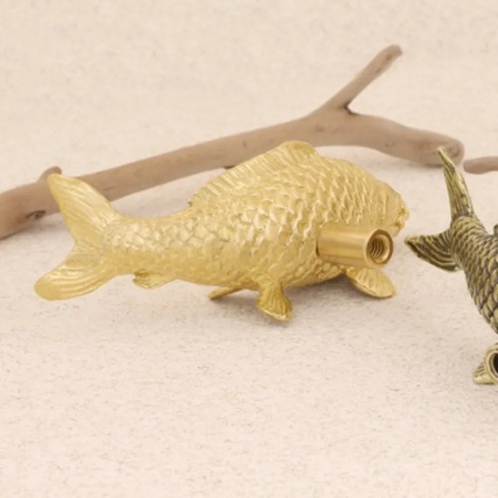 Gold Color Carp Fish Brass Handle Luxury Retro Cabinet Door Knobs Furniture Hardware Single Hole Wardrobe Drawer Pulls Window
Gold Color Carp Fish Brass Handle Luxury Retro Cabinet Door Knobs Furniture Hardware Single Hole Wardrobe Drawer Pulls Window