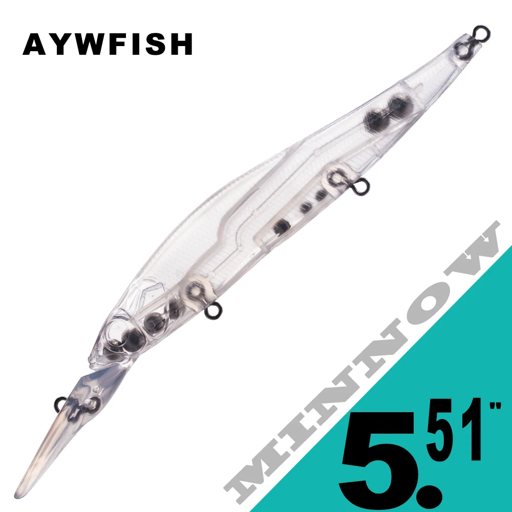 AYWFISH 10PCS / Lot 14CM 13.4G Floating Jerkbait Minnow Fishing Lures Artificial Deep Water Unpainted Hard Minnow Bait Blank
AYWFISH 10PCS / Lot 14CM 13.4G Floating Jerkbait Minnow Fishing Lures Artificial Deep Water Unpainted Hard Minnow Bait Blank