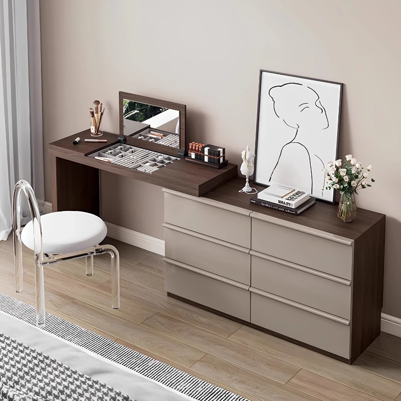 Storage European Vanity Table Brown Simple Drawers Modern Vanity Table Clothing Mini Meuble De Chambre Furniture For Home
Storage European Vanity Table Brown Simple Drawers Modern Vanity Table Clothing Mini Meuble De Chambre Furniture For Home