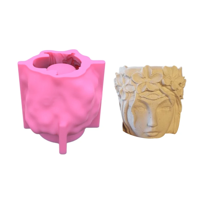 Y1UB Beautifull 3D Girl for Head Flowerpot UV Epoxy Mold Concrete Plaster Silicone Mo
Y1UB Beautifull 3D Girl for Head Flowerpot UV Epoxy Mold Concrete Plaster Silicone Mo