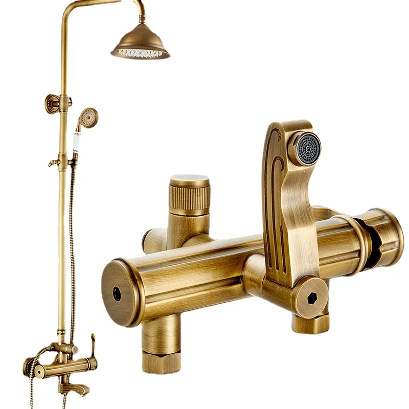 All Copper European Antique Shower Head Set Bathroom Bathroom Retro Shower Nozzle Copper Faucet
All Copper European Antique Shower Head Set Bathroom Bathroom Retro Shower Nozzle Copper Faucet