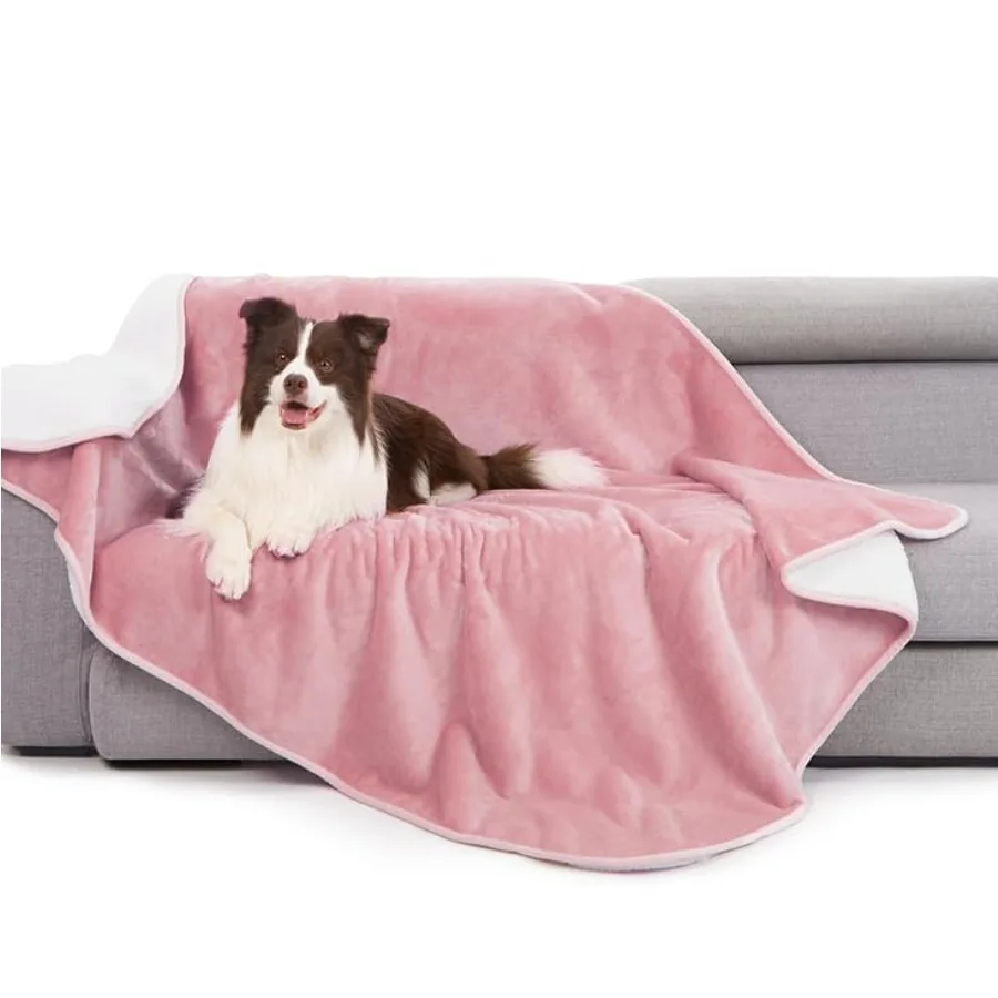 Waterproof Bed Blanket Reversible Sherpa Fleece Throw for Dog Puppy Cat Furniture Cover Protects Bed Couch Sofa from Liquid Pee
Waterproof Bed Blanket Reversible Sherpa Fleece Throw for Dog Puppy Cat Furniture Cover Protects Bed Couch Sofa from Liquid Pee