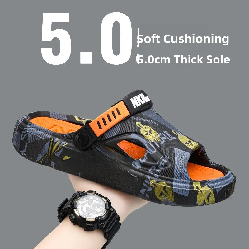 Men's Summer Slippers Anti-Slip Home Bathing Driving Sport Beach Thick Bottom EVA Wearing Comfortably Large Size Sandals
Men's Summer Slippers Anti-Slip Home Bathing Driving Sport Beach Thick Bottom EVA Wearing Comfortably Large Size Sandals