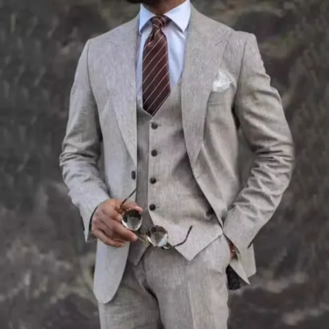 Men Suits Single Button Blazer Cardigan Outerwear Solid Vest Ankle Length Pants Zipper Fly Pockets Loose Buttons 2025 Summer
Men Suits Single Button Blazer Cardigan Outerwear Solid Vest Ankle Length Pants Zipper Fly Pockets Loose Buttons 2025 Summer