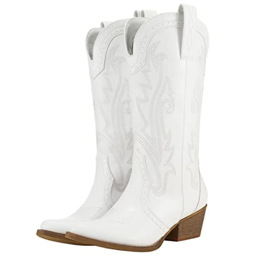 HISEA Rollda Cowboy Boots for Women, Cowgirl Boots, Comfortable Western Boots with Pointed Toe Stitched Embroidery for Country
HISEA Rollda Cowboy Boots for Women, Cowgirl Boots, Comfortable Western Boots with Pointed Toe Stitched Embroidery for Country