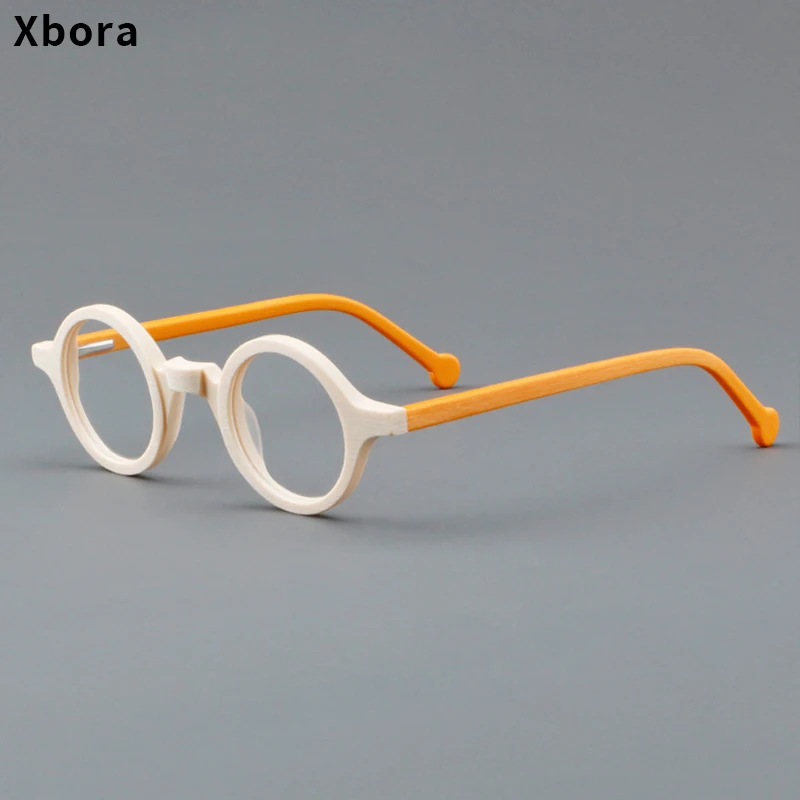 Xbora Round Men's Acetate Glasses Frame Retro Wood Grain Hyperopia Myopia Women's Optical Prescription Eyeglasses 5802
Xbora Round Men's Acetate Glasses Frame Retro Wood Grain Hyperopia Myopia Women's Optical Prescription Eyeglasses 5802