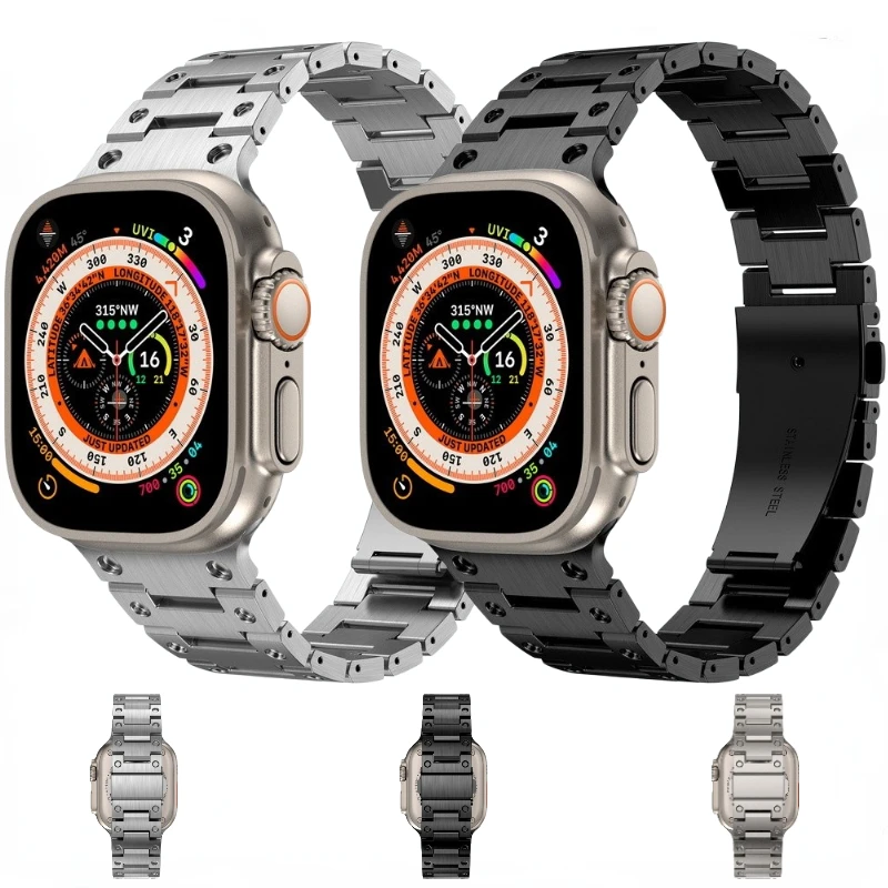 Металлический ремешок для Apple Watch Ultra 49 мм 8 7 45 мм 41 мм, спортивный браслет из нержавеющей стали для iWatch 6 5 4 SE 44 мм 40 мм 42 мм Correa
Металлический ремешок для Apple Watch Ultra 49 мм 8 7 45 мм 41 мм, спортивный браслет из нержавеющей стали для iWatch 6 5 4 SE 44 мм 40 мм 42 мм Correa
