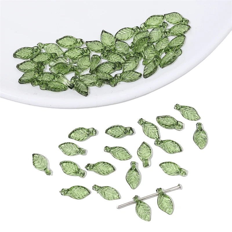 10/50Pcs Green Acrylic Leaf Charms Beads Pendants DIY Jewelry Making Supplies for Necklaces Bracelets Earrings Handmade Crafts
10/50Pcs Green Acrylic Leaf Charms Beads Pendants DIY Jewelry Making Supplies for Necklaces Bracelets Earrings Handmade Crafts