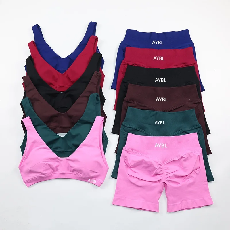 Women V Neck Seamless Yoga Set 2 Piece Sports Bra & High Waist Shorts Gym Workout Fitness Sportswear
Women V Neck Seamless Yoga Set 2 Piece Sports Bra & High Waist Shorts Gym Workout Fitness Sportswear