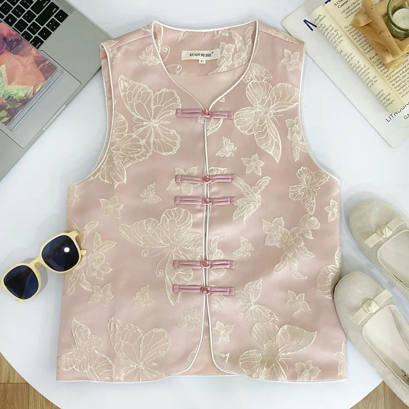 New Chinese Style Embroidered Vest Women's Autumn Winter New Fashion Lady's V-neck Jacket Top City Commute Light
New Chinese Style Embroidered Vest Women's Autumn Winter New Fashion Lady's V-neck Jacket Top City Commute Light