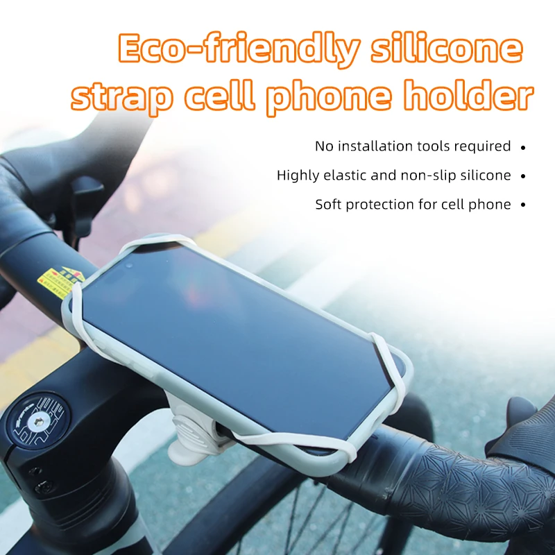 CYCLAMI Silicone Bicycle Phone Holder Universal Bike Motorcycle Mobile Phone Stand Handlebar Clip Bracket For All Phone Stand
CYCLAMI Silicone Bicycle Phone Holder Universal Bike Motorcycle Mobile Phone Stand Handlebar Clip Bracket For All Phone Stand