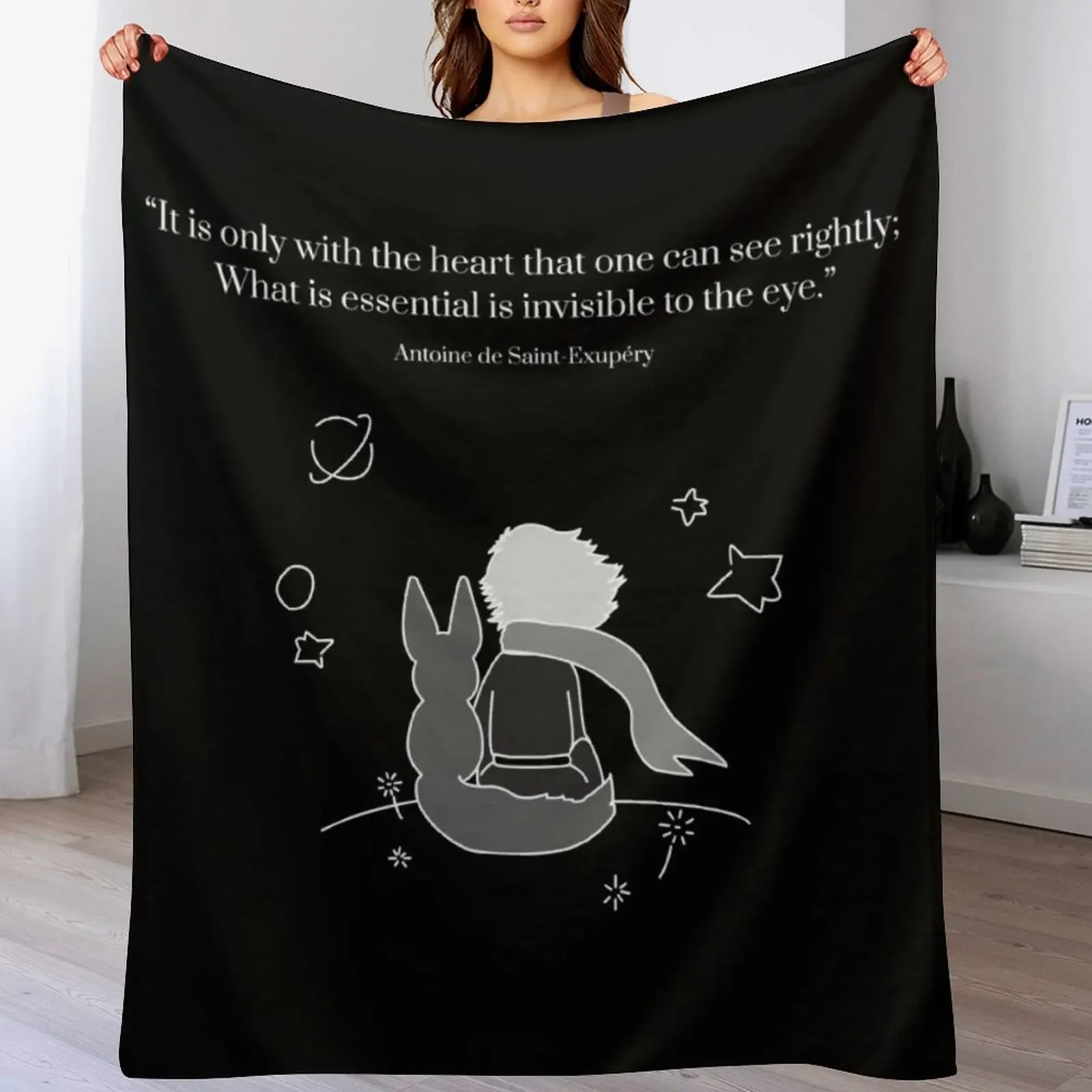 THE LITTLE PRINCE (black and white) Throw Blanket manga Beach christmas gifts Multi-Purpose Blankets
THE LITTLE PRINCE (black and white) Throw Blanket manga Beach christmas gifts Multi-Purpose Blankets