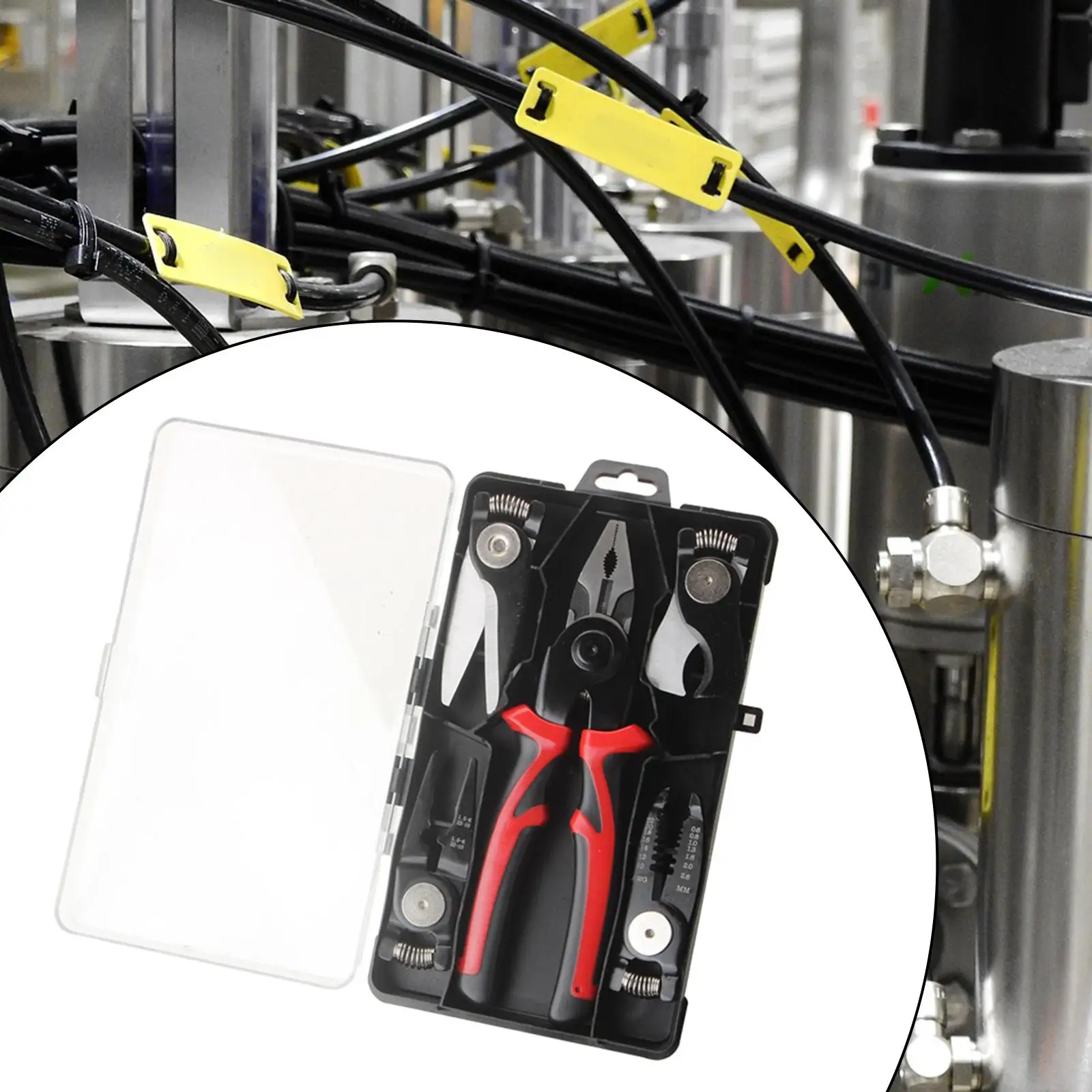 5 in 1 Pliers Set Wire Strippers Linesman Plier for Solid and Stranded Wire
5 in 1 Pliers Set Wire Strippers Linesman Plier for Solid and Stranded Wire
