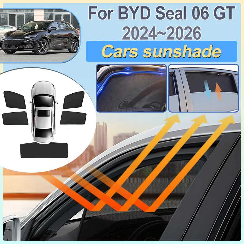 Car Sun Shade Covers For BYD Seal 06 GT 2025 2024 2026 Winscreen Folding Visor Breathable Non-Stuffy Sun Shades Auto Accessories
Car Sun Shade Covers For BYD Seal 06 GT 2025 2024 2026 Winscreen Folding Visor Breathable Non-Stuffy Sun Shades Auto Accessories