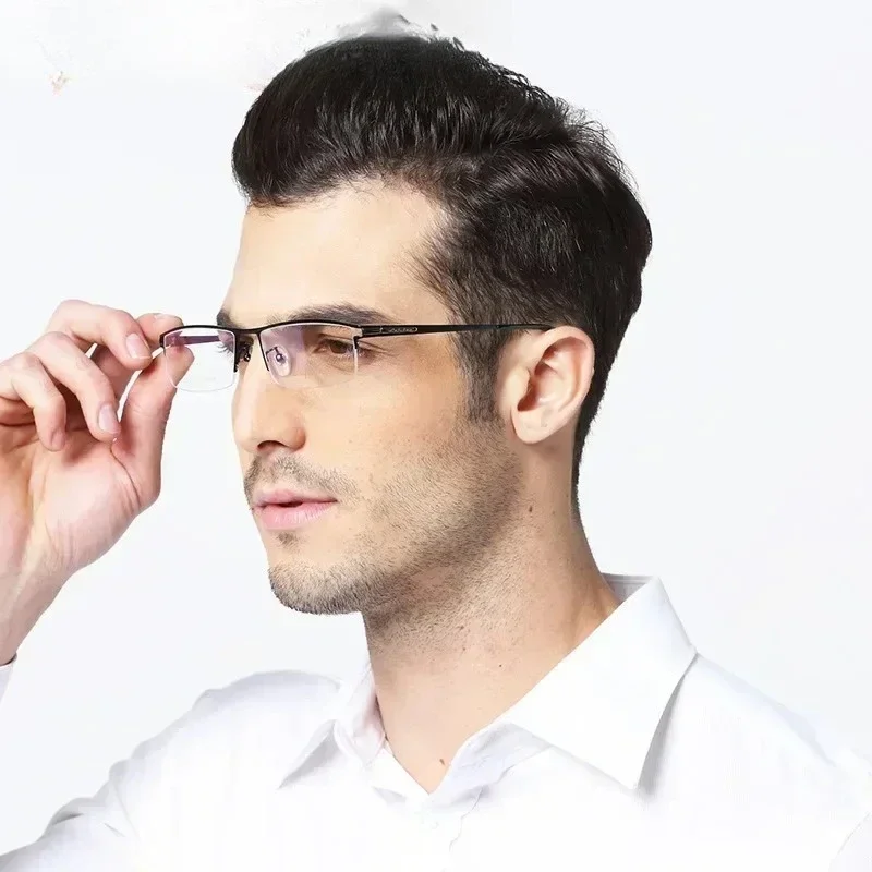 KIZN 55mm Large Fashion Semi-Rimless Eyebrow Line Frame Myopia Titanium Frame Business Glasses Hyperopia High Quality Reading Gl
KIZN 55mm Large Fashion Semi-Rimless Eyebrow Line Frame Myopia Titanium Frame Business Glasses Hyperopia High Quality Reading Gl