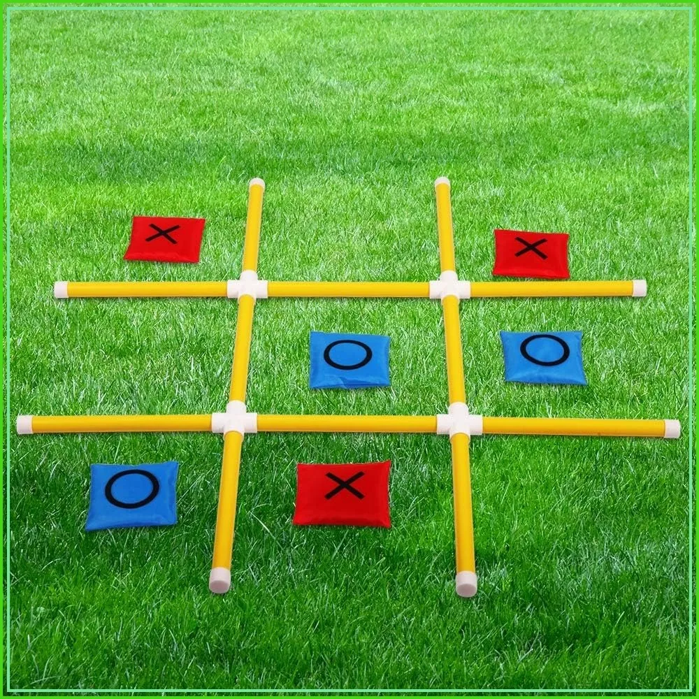 Giant Tic Tac Toe Game Outdoor Indoor for Family, Bean Bag Toss Game for Adults and Kids (3ft x 3ft)
Giant Tic Tac Toe Game Outdoor Indoor for Family, Bean Bag Toss Game for Adults and Kids (3ft x 3ft)