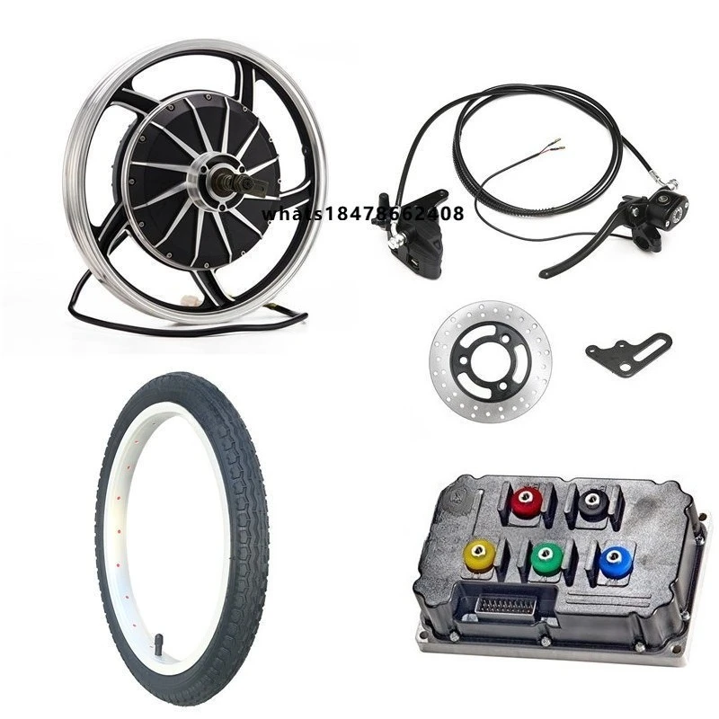 High Torque 17 Inch 3000W 72V Fast Speed Electric BLDC Hub Motor Kits for Electric Motorcycle
High Torque 17 Inch 3000W 72V Fast Speed Electric BLDC Hub Motor Kits for Electric Motorcycle
