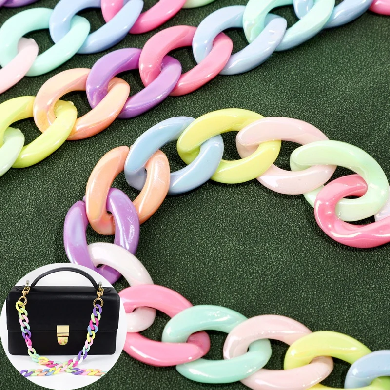 1/2Pcs 30/6/0/90/120cm Color Acrylic Bag Chain Diagonal Cross Package Chains Handbag Handle Bracelet Strap Mobile Phone Pendant
1/2Pcs 30/6/0/90/120cm Color Acrylic Bag Chain Diagonal Cross Package Chains Handbag Handle Bracelet Strap Mobile Phone Pendant