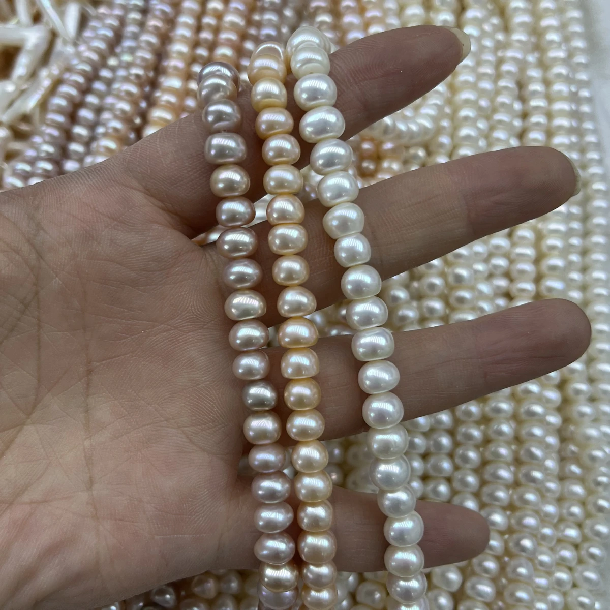 AAAA 7-8mm High-quality Flawless Natural Freshwater Pearls Bread Beads for Jewelry Making DIY Necklaces Bracelets Accessories
AAAA 7-8mm High-quality Flawless Natural Freshwater Pearls Bread Beads for Jewelry Making DIY Necklaces Bracelets Accessories