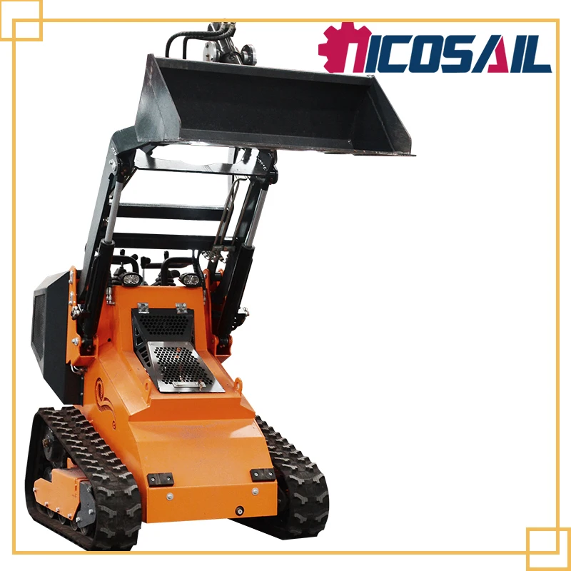 Powerful EPA engine mini slip steering loader with heavy-duty forestry drum cover attachments
Powerful EPA engine mini slip steering loader with heavy-duty forestry drum cover attachments