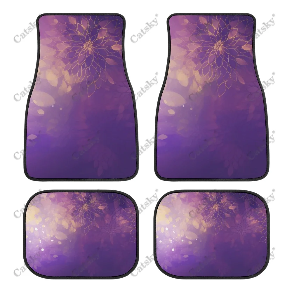 Abstract Purple Gold Line Flowers Auto Floor Mats Carpet, Customized Car Floor Mats All Weather Automotive Floor Pad for Stylish
Abstract Purple Gold Line Flowers Auto Floor Mats Carpet, Customized Car Floor Mats All Weather Automotive Floor Pad for Stylish
