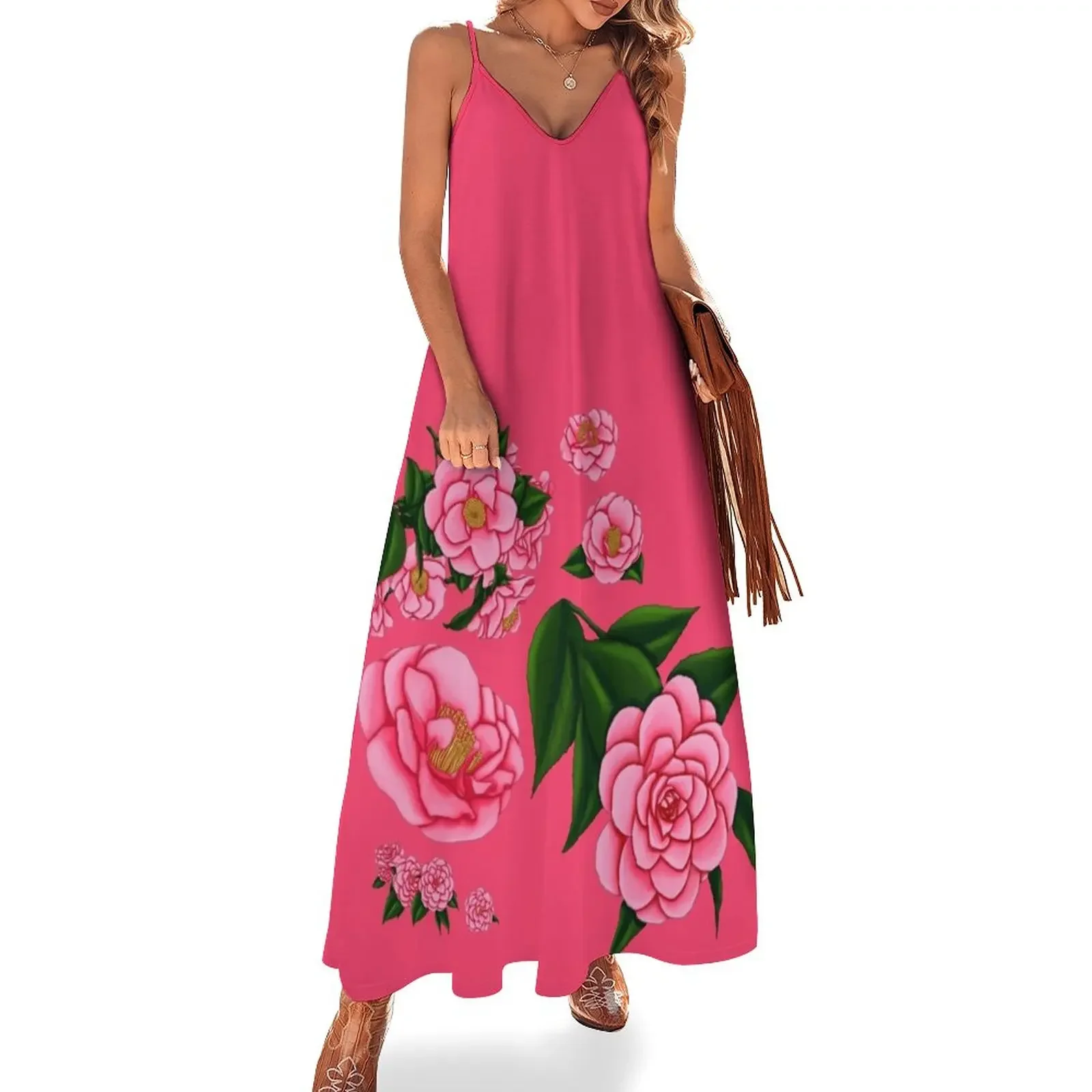 Camellia Flower Sleeveless Dress women's luxury party dress Summer skirt evening dress women party dresses women
Camellia Flower Sleeveless Dress women's luxury party dress Summer skirt evening dress women party dresses women