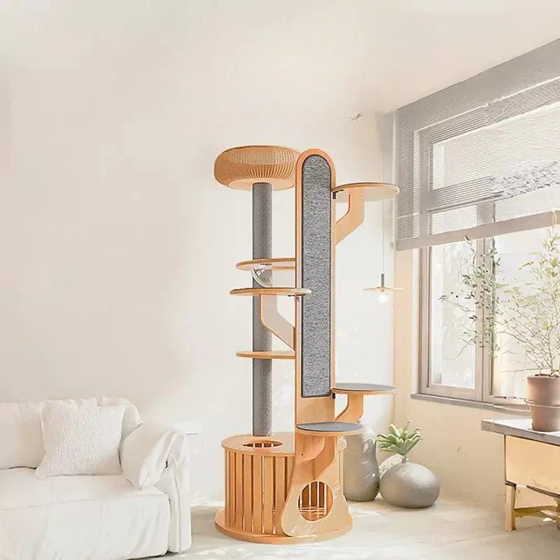 Climbing Stairs Castle Cat Tower Indoor Accessories Tree Post Sandbox Modern Cat Tower Goods Toys Cat Scratchers Pet Supplies
Climbing Stairs Castle Cat Tower Indoor Accessories Tree Post Sandbox Modern Cat Tower Goods Toys Cat Scratchers Pet Supplies