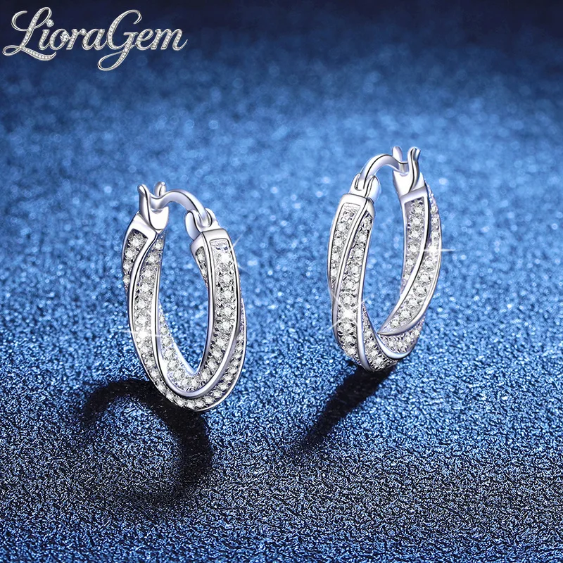 LioraGem Full Diamond Mobius Earrings, Lover's Gift, 1.3-carat Moissanite Ear Studs Platinum PT950 Stamp Charm Jewelry
LioraGem Full Diamond Mobius Earrings, Lover's Gift, 1.3-carat Moissanite Ear Studs Platinum PT950 Stamp Charm Jewelry