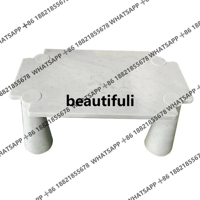 Italian natural medium white marble coffee table designer rectangular simple living room sofa coffee table
Italian natural medium white marble coffee table designer rectangular simple living room sofa coffee table