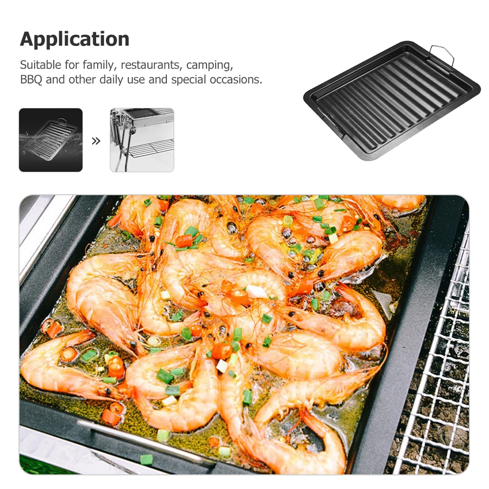 Grill Pan Enamel Bbq Korean Stovetop Pans Barbeque Outdoor Platter Non Stick Multi Function Food Cooking Fish Steaks Vegetables
Grill Pan Enamel Bbq Korean Stovetop Pans Barbeque Outdoor Platter Non Stick Multi Function Food Cooking Fish Steaks Vegetables