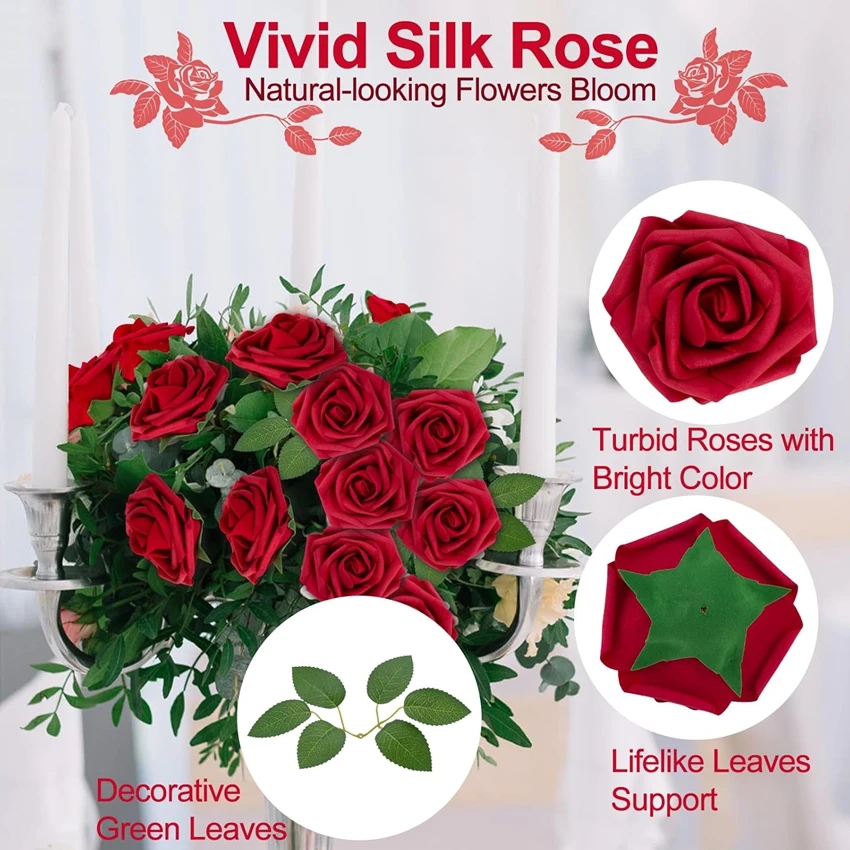 PE Foam Roses Artificial Flowers Festival Wedding Bride Bouquets Wreath Home TableOutdoor Yard Garden Party Room Decor Accessory
PE Foam Roses Artificial Flowers Festival Wedding Bride Bouquets Wreath Home TableOutdoor Yard Garden Party Room Decor Accessory