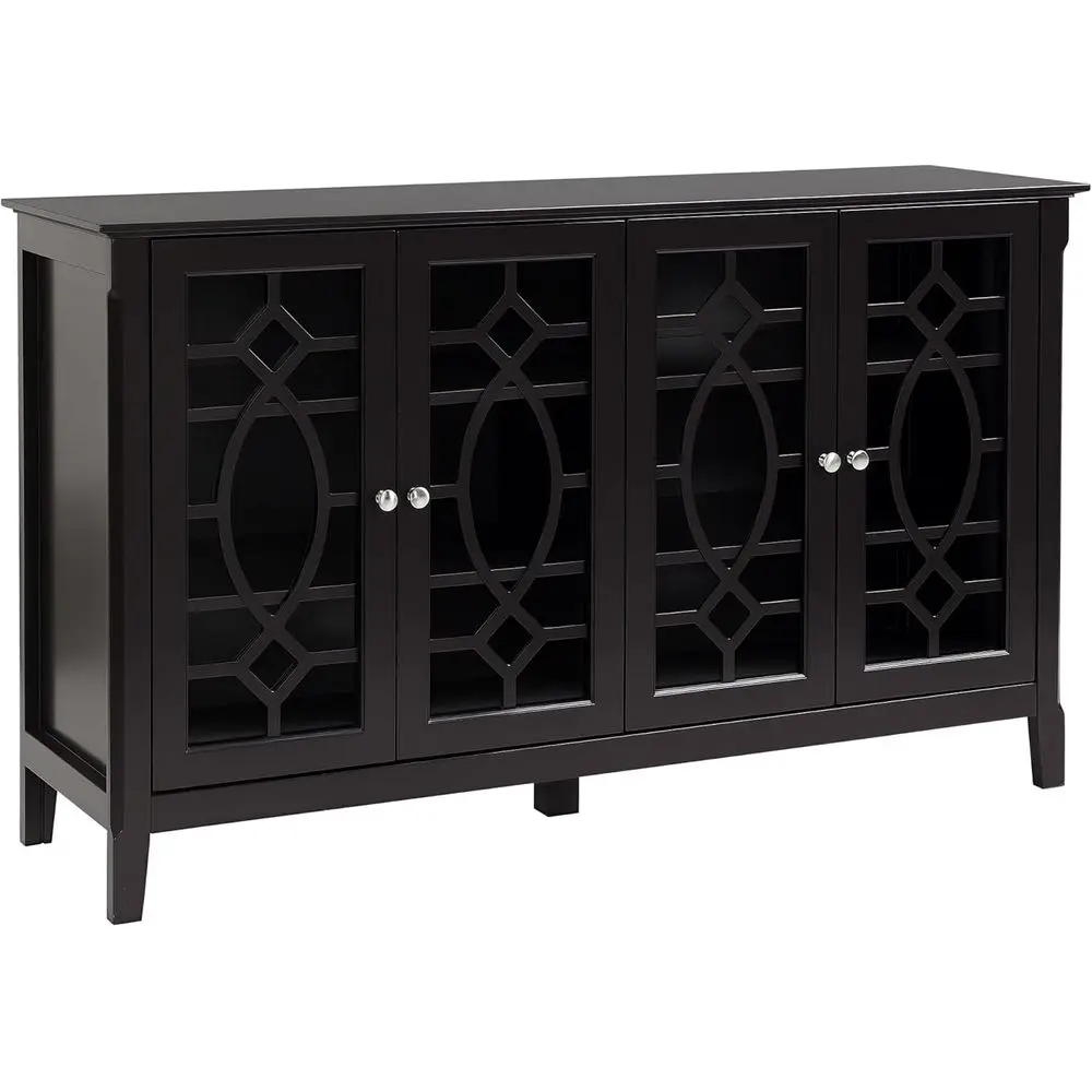 Glass Door Kitchen Storage Cabinet with Adjustable Shelves
Glass Door Kitchen Storage Cabinet with Adjustable Shelves