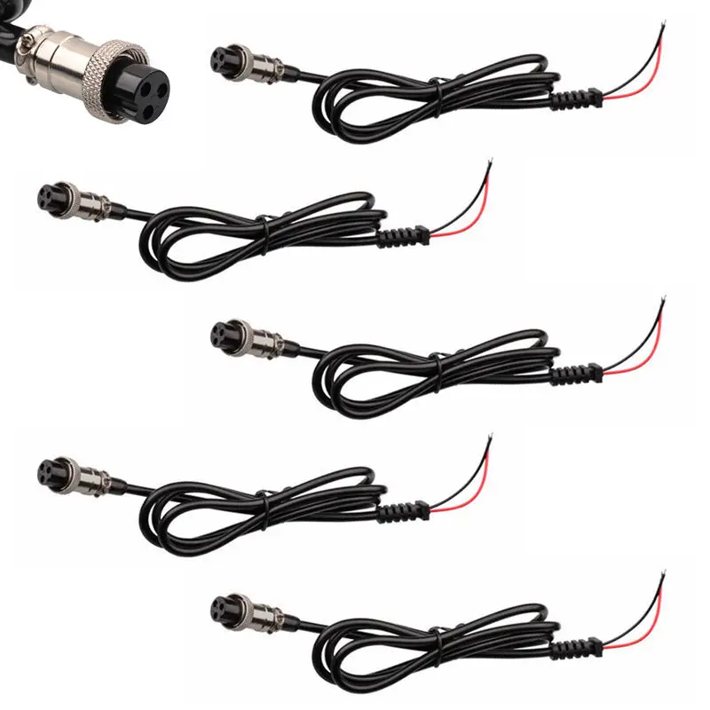 5Pcs GX16 Connector Cable 3Holes Female Line For 42V Electric Bike Scooter Charger Accessories DIY 3P GX16 Line Diameter 12.44MM
5Pcs GX16 Connector Cable 3Holes Female Line For 42V Electric Bike Scooter Charger Accessories DIY 3P GX16 Line Diameter 12.44MM