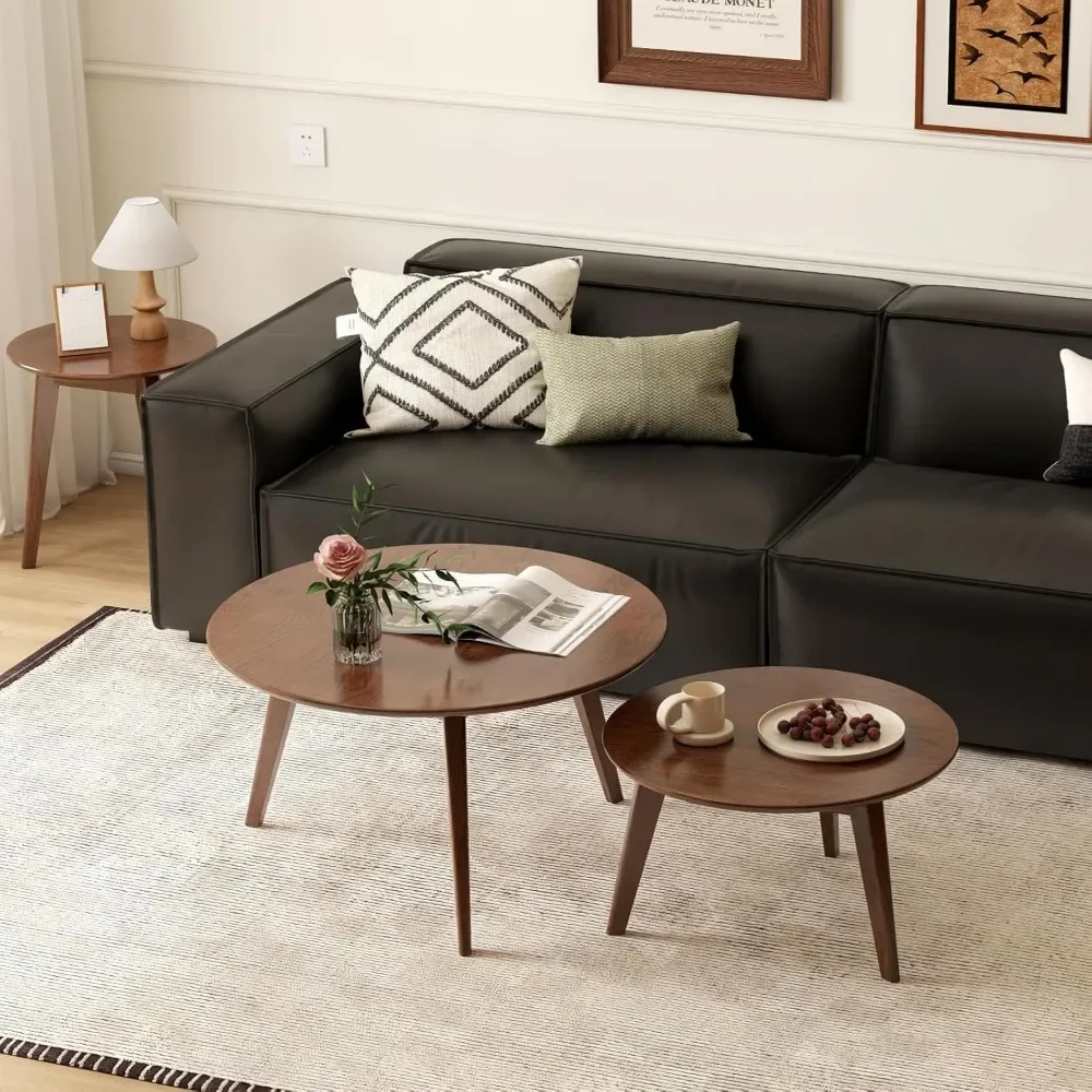 Набор журнальных столиков из 100% массива дуба, круглый журнальный столик, комбинированный приставной столик с ножками из массива дерева, прочные столы середины века для
Набор журнальных столиков из 100% массива дуба, круглый журнальный столик, комбинированный приставной столик с ножками из массива дерева, прочные столы середины века для