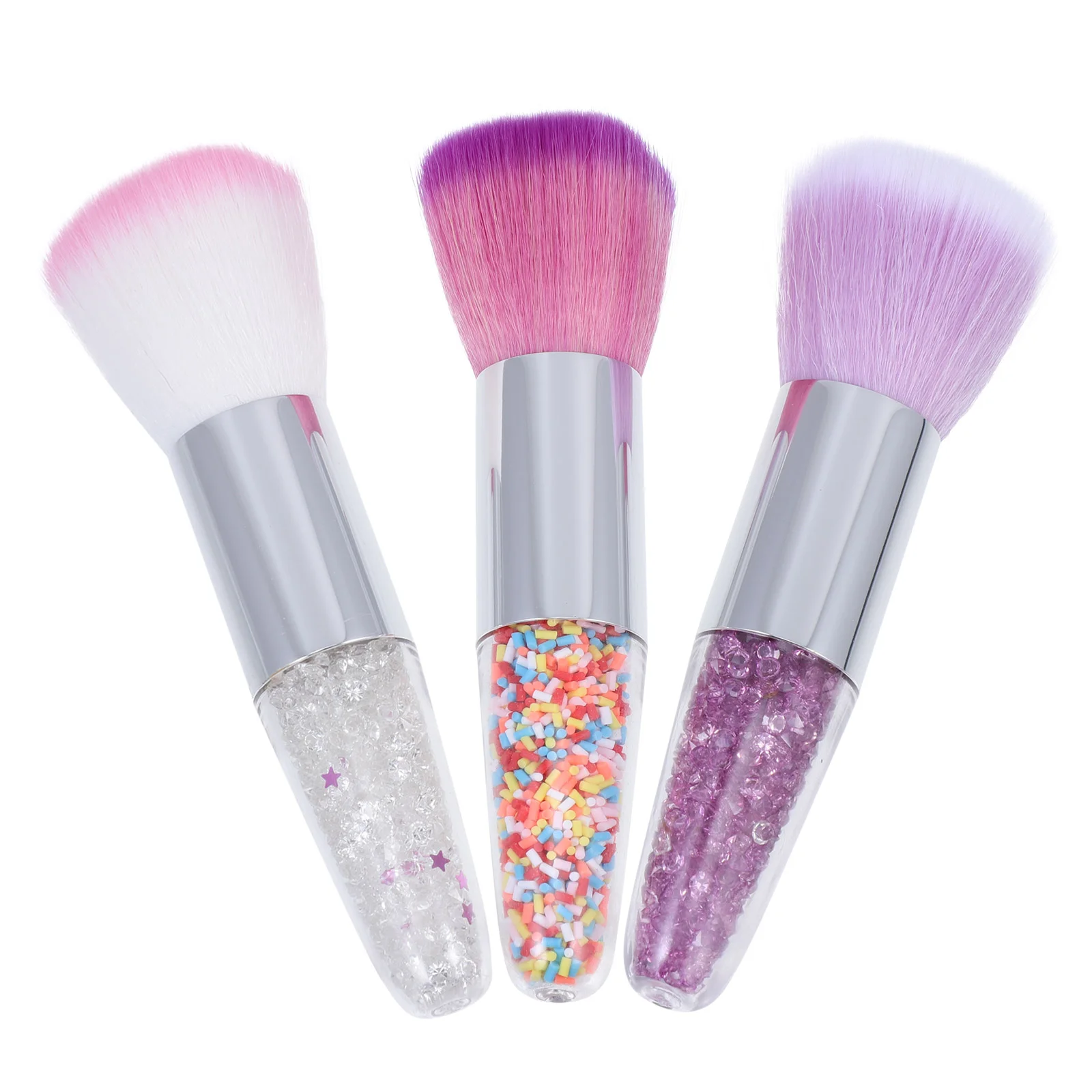 3 Pcs Transparent Handle Makeup Brush Powder Blush Accessory Foundation Tool Household Beauty
3 Pcs Transparent Handle Makeup Brush Powder Blush Accessory Foundation Tool Household Beauty