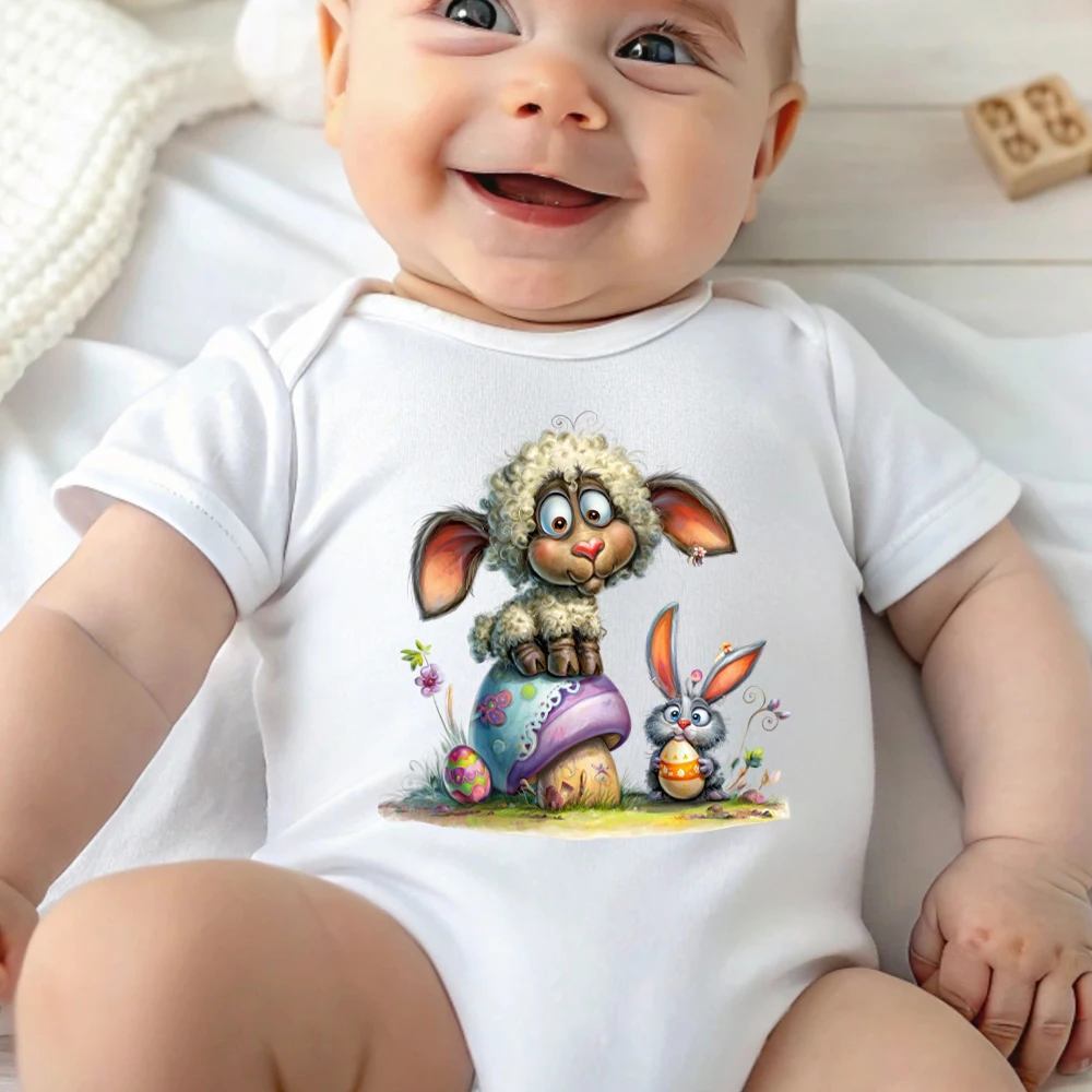 Pure Cotton Bodysuit Retro Happy Easter Sheep Bunny Print Onesie Comfortable Cloths for Baby Jumpsuit for 0 To 12 Months Newborn
Pure Cotton Bodysuit Retro Happy Easter Sheep Bunny Print Onesie Comfortable Cloths for Baby Jumpsuit for 0 To 12 Months Newborn