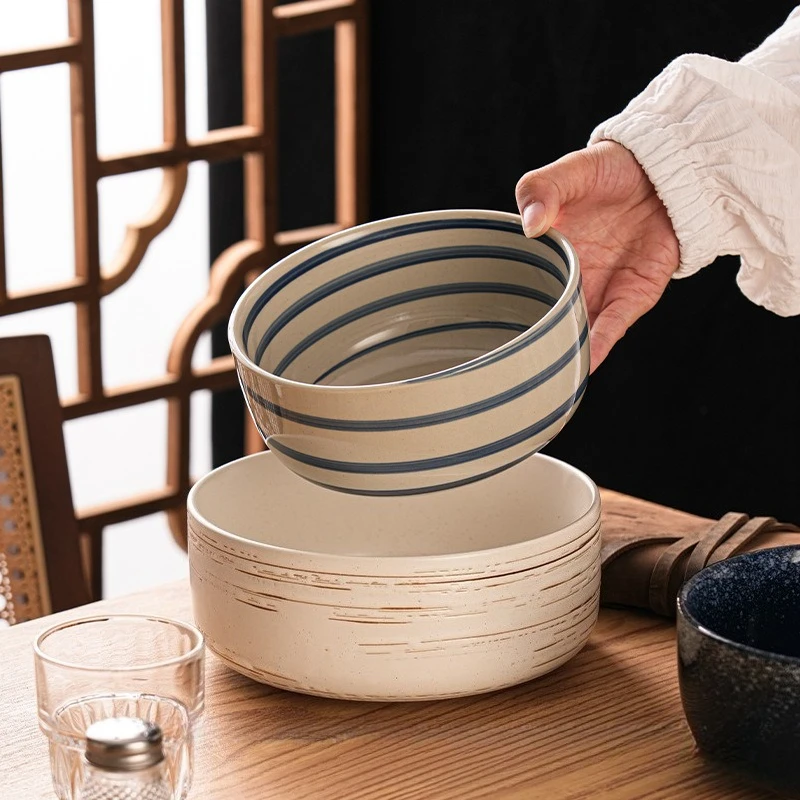 Ceramic Noodle Bowl Large Ramen Soup Bowl Straight Sided Bowl Home Tableware
Ceramic Noodle Bowl Large Ramen Soup Bowl Straight Sided Bowl Home Tableware