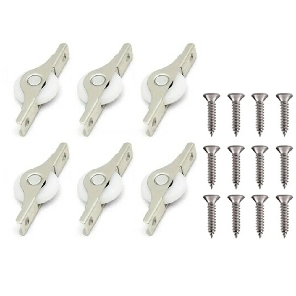 Roller Wheel Pulley For Kitchen For Door Metal Bracket Parts Replacement 6Pcs Door Accessory Plastic+stainless Steel
Roller Wheel Pulley For Kitchen For Door Metal Bracket Parts Replacement 6Pcs Door Accessory Plastic+stainless Steel