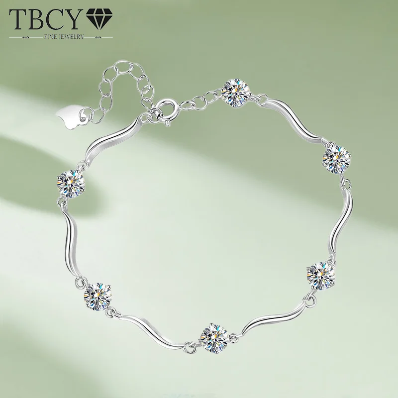 TBCYD 5mm 3cttw D Color Round Moissanite Bracelet For Women S925 Silver Diamond Adjustable Chain Christmas Gifts Fine Jewelry
TBCYD 5mm 3cttw D Color Round Moissanite Bracelet For Women S925 Silver Diamond Adjustable Chain Christmas Gifts Fine Jewelry