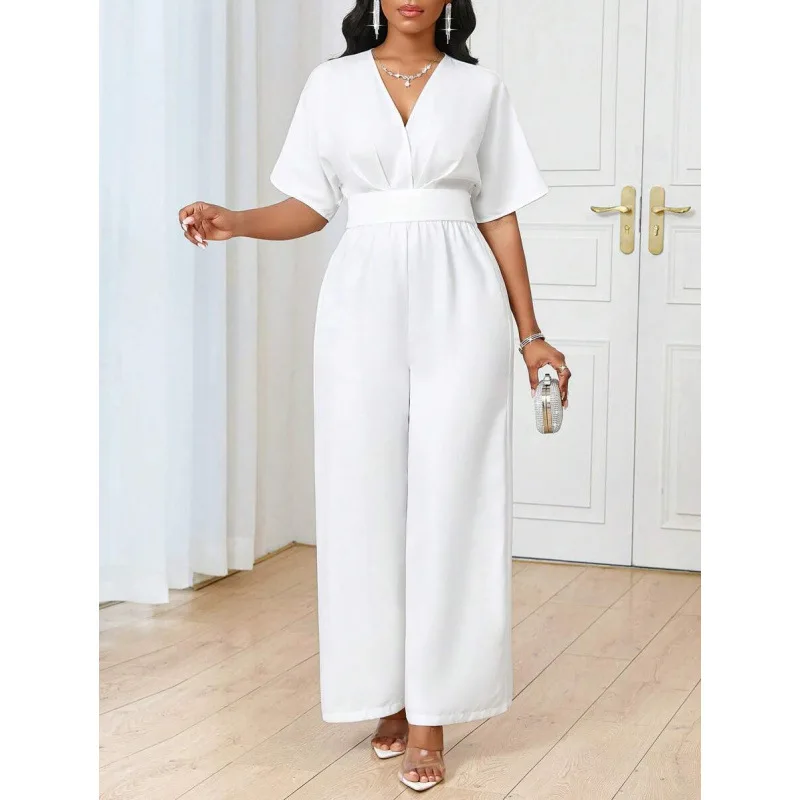 V-Neck Waist Jumpsuit Low Waist Short Pants Other Fabric Women's One-Piece Suits Spring 2026 Fashion Cross-Border Clothing
V-Neck Waist Jumpsuit Low Waist Short Pants Other Fabric Women's One-Piece Suits Spring 2026 Fashion Cross-Border Clothing