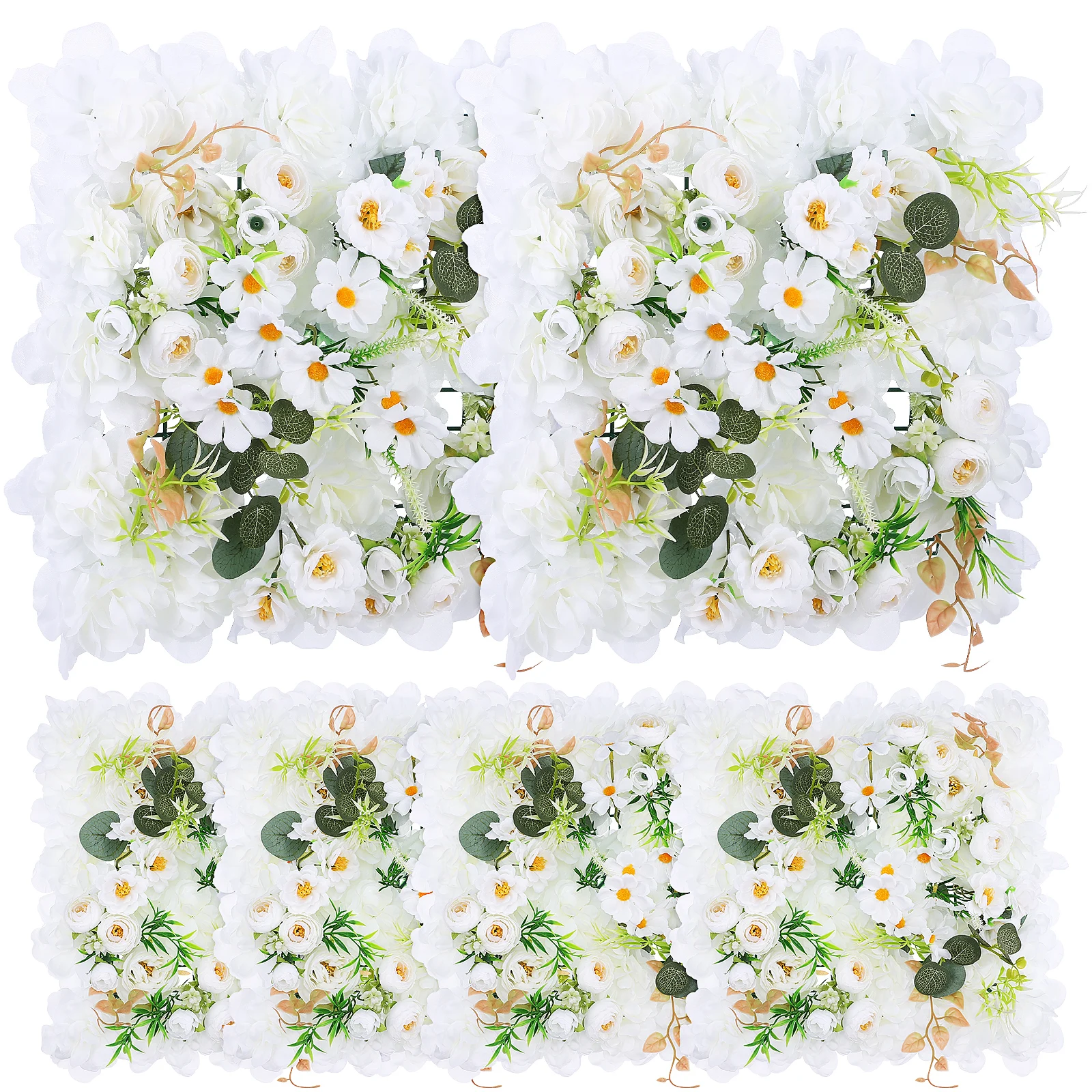 6 Pieces Artificial Flower Wall Decor for WeddingBackdrop Flowers Decoration Spring Home Party Event Floral Arrangement
6 Pieces Artificial Flower Wall Decor for WeddingBackdrop Flowers Decoration Spring Home Party Event Floral Arrangement