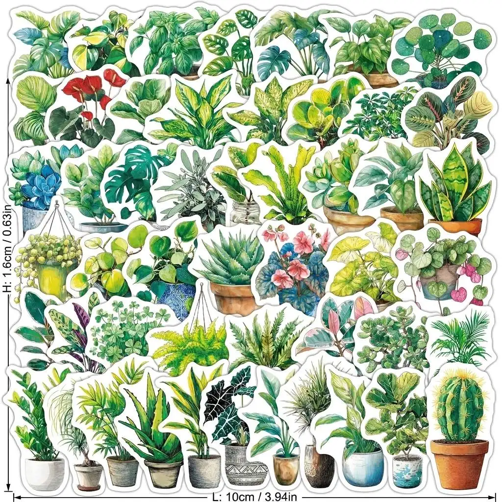 Botanical Stickers 50Pcs Waterproof PVC Creative Plant Patterns for Cups Phone Cases Decoration Residue Free Home Office
Botanical Stickers 50Pcs Waterproof PVC Creative Plant Patterns for Cups Phone Cases Decoration Residue Free Home Office
