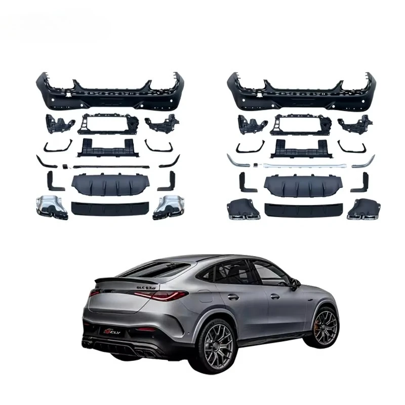 Diffuser for 2024+ GLC COUPE C254 Upgrade GLC63 Style PP Material Rear Diffuser with Exhaust Pipe
Diffuser for 2024+ GLC COUPE C254 Upgrade GLC63 Style PP Material Rear Diffuser with Exhaust Pipe
